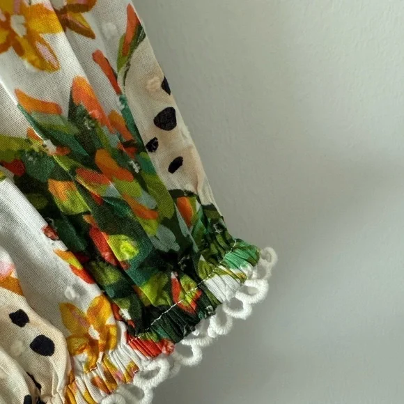 FARM RIO Biriba Off-White Cropped Blouse - Picture 11 of 14